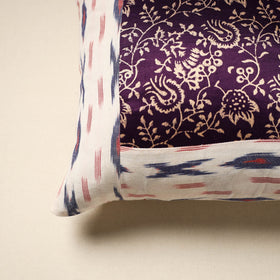 Modal silk patch pochampally ikat cushion cover 09