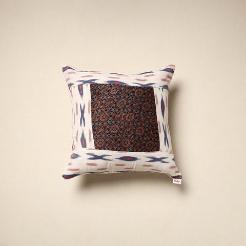 Modal silk patch pochampally ikat cushion cover 19