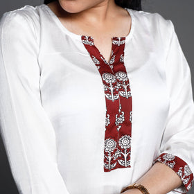 Buy Modal Silk Plain Long Kurta for Women