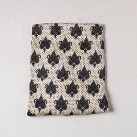 White Ajrakh Modal Silk Precut fabric 