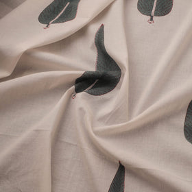 Mughal butta hand cotton sanganeri fabric 02 - handcrafted