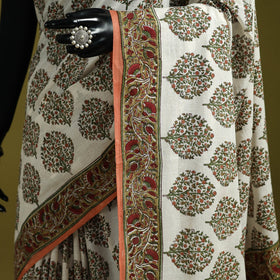 Mul cotton hand sanganeri saree 01 - handcrafted