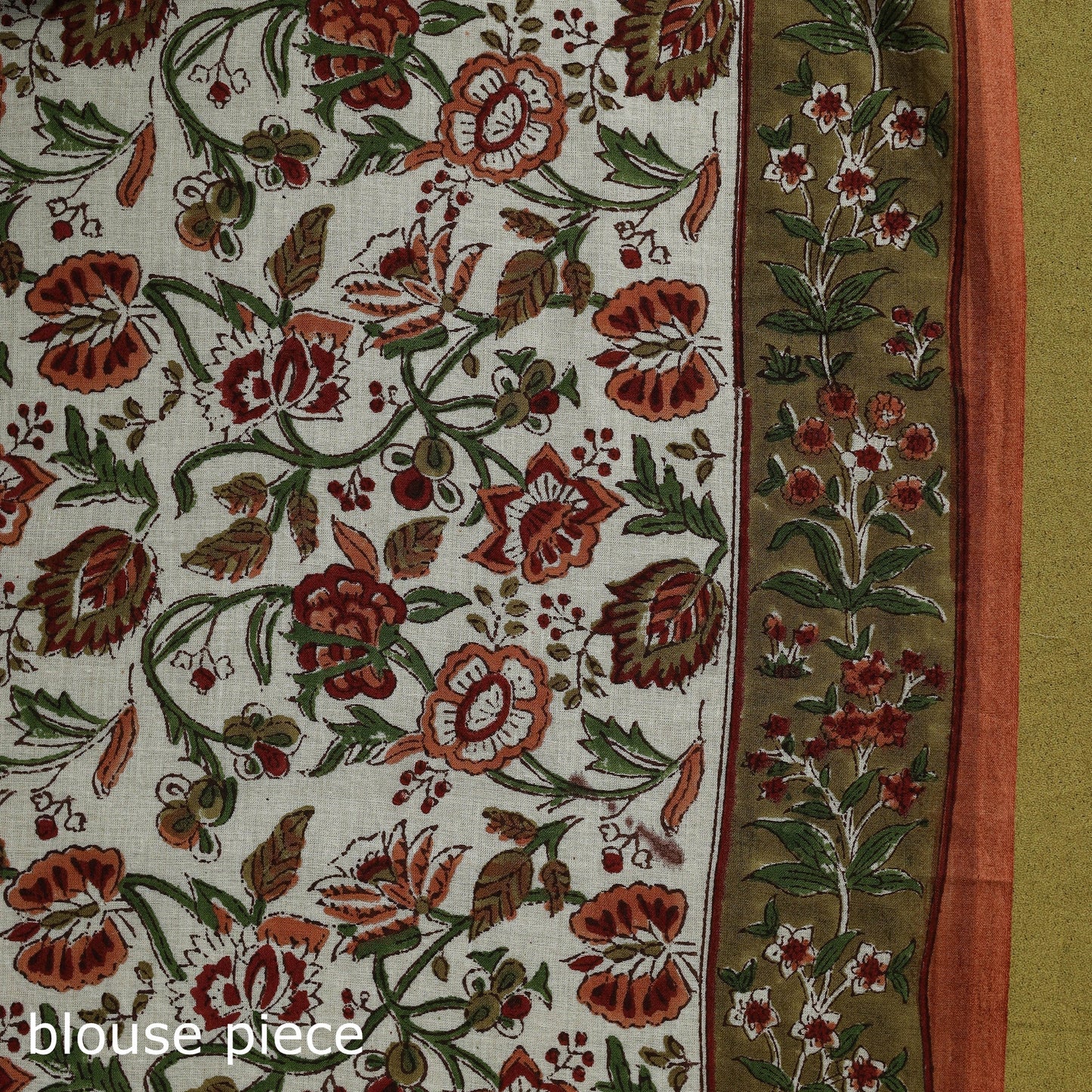 Mul cotton hand sanganeri saree 03 - handcrafted