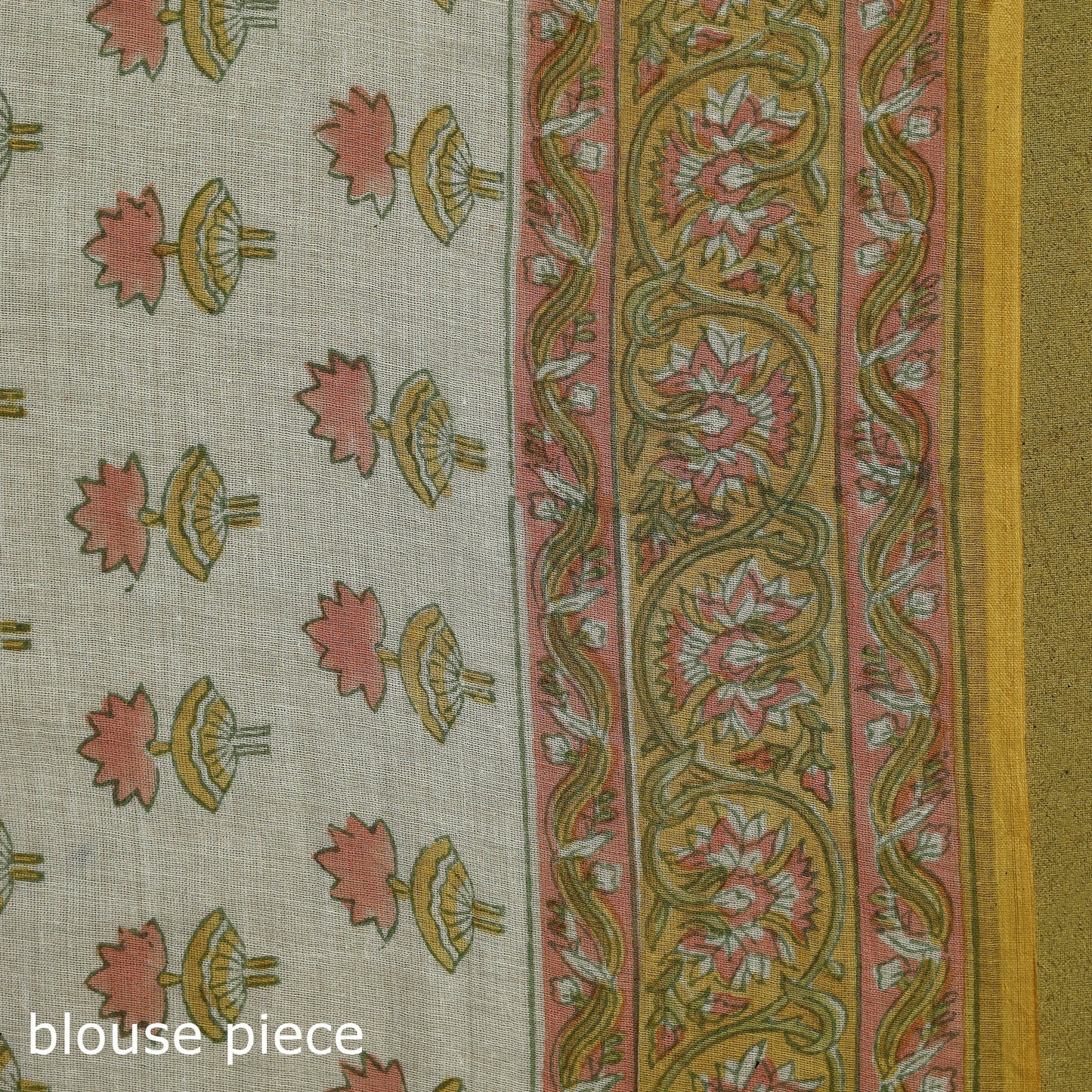 Mul cotton hand sanganeri saree 04 - handcrafted