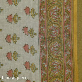 Mul cotton hand sanganeri saree 04 - handcrafted