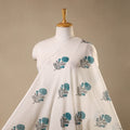 White - mul cotton sanganeri fabric 28 - handcrafted
