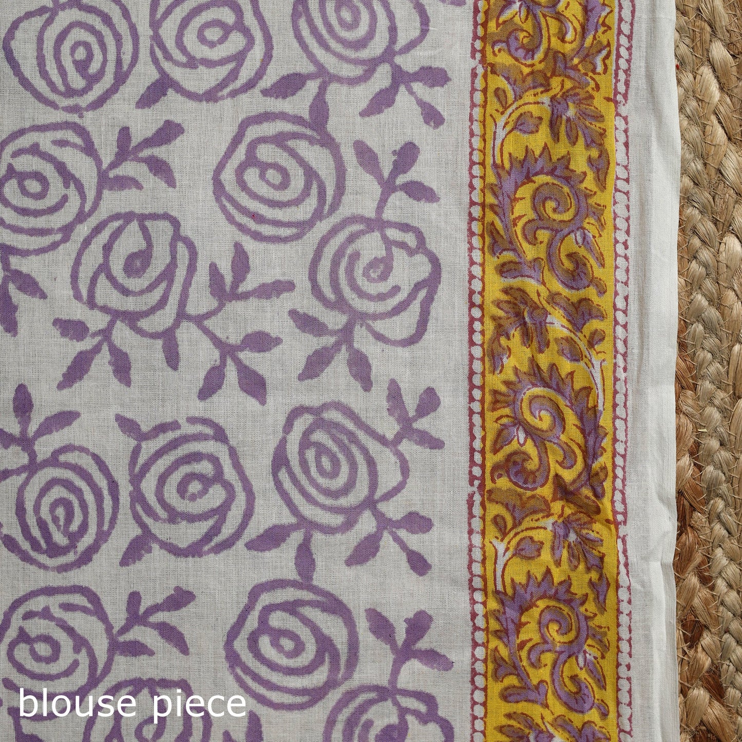 White - mul cotton sanganeri saree 03 - handcrafted