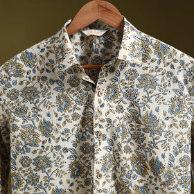 White - natural dyed cotton men full sleeve shirt 05
