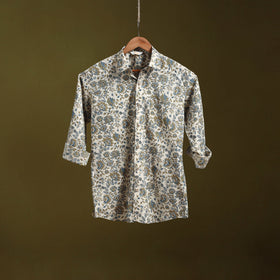 White - natural dyed cotton men full sleeve shirt 05