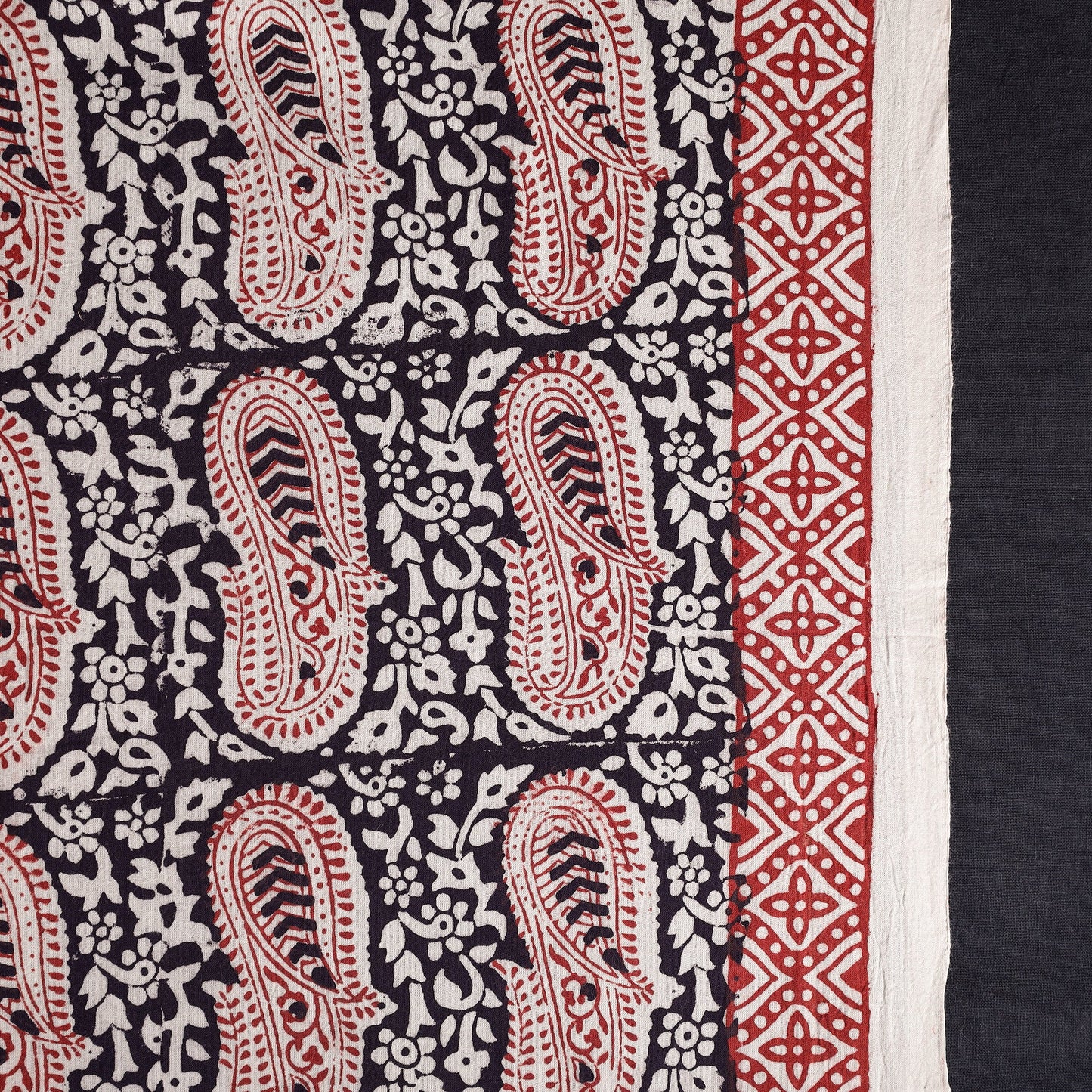 Buy Natural Dyed Cotton Bagh Print Fabric