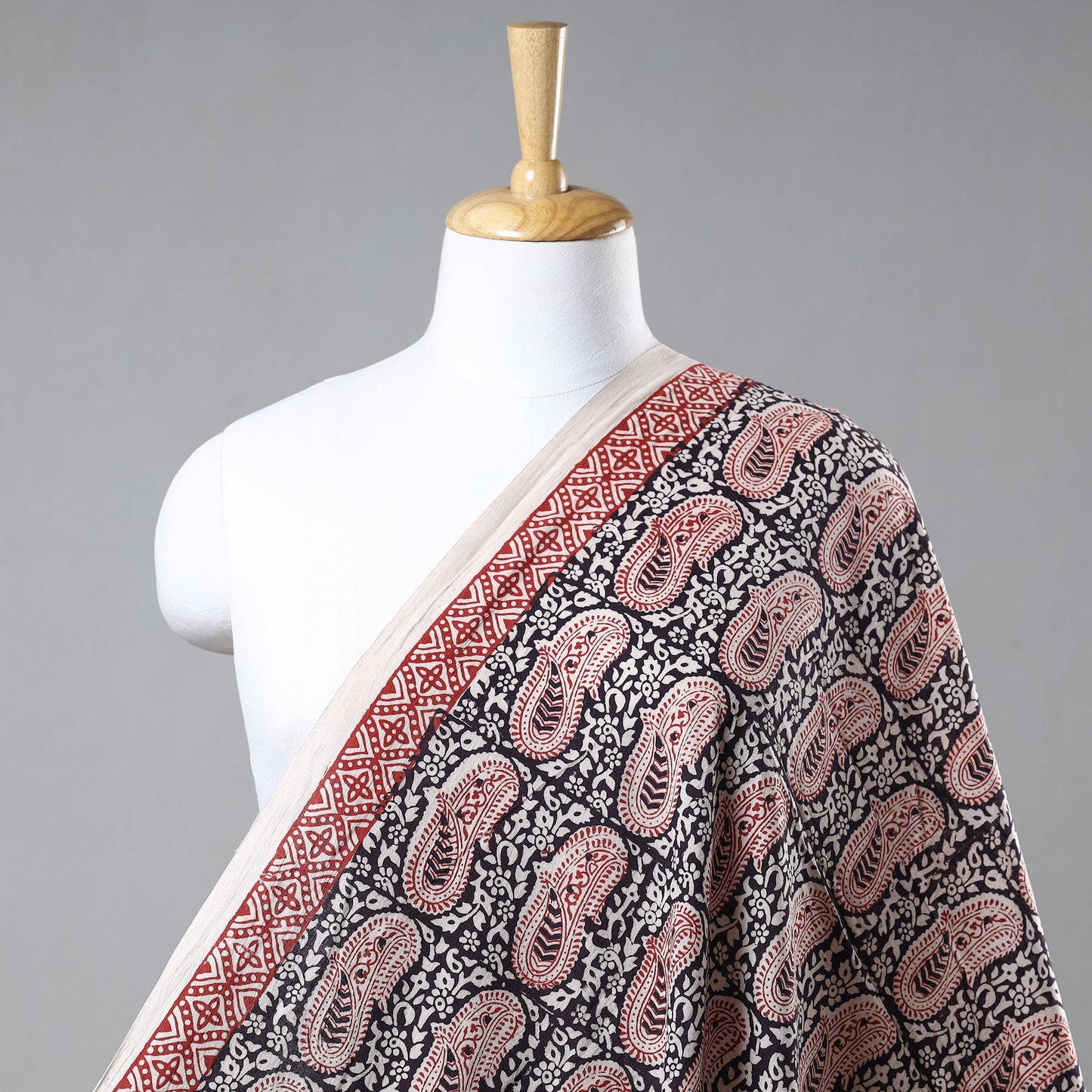 Buy Natural Dyed Cotton Bagh Print Fabric