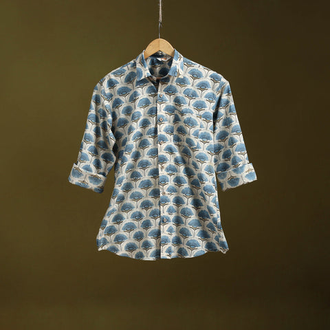 White - natural dyed cotton men full sleeve shirt 02