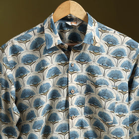 White - natural dyed cotton men full sleeve shirt 02