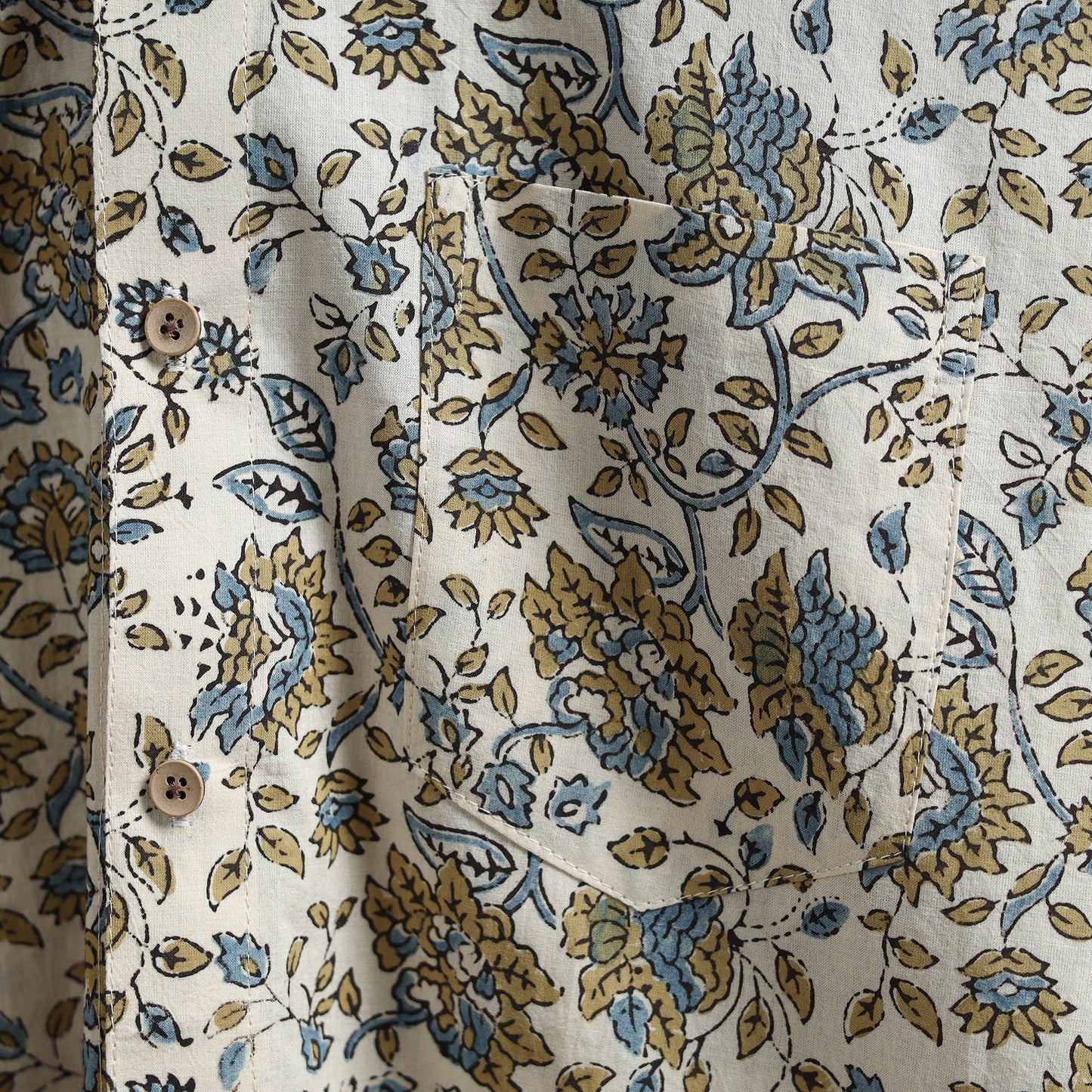 White - natural dyed cotton men full sleeve shirt 05