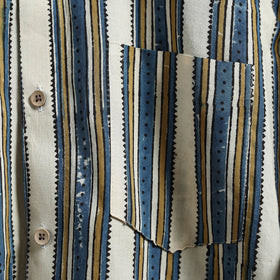 White - natural dyed cotton men full sleeve shirt 10