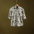 White - natural dyed cotton men full sleeve shirt 11