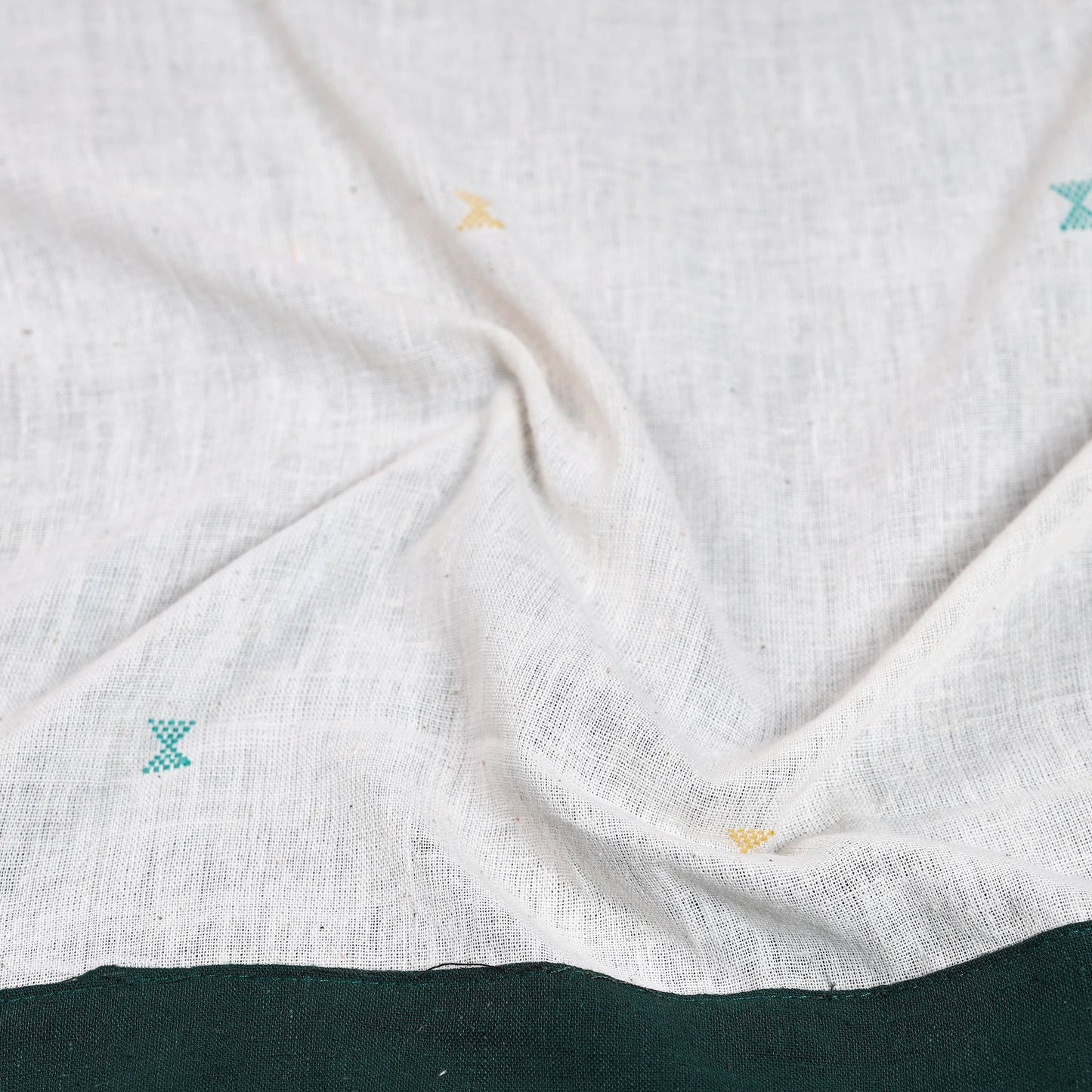 White - organic kala cotton handloom blouse piece 19