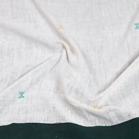 White - organic kala cotton handloom blouse piece 19