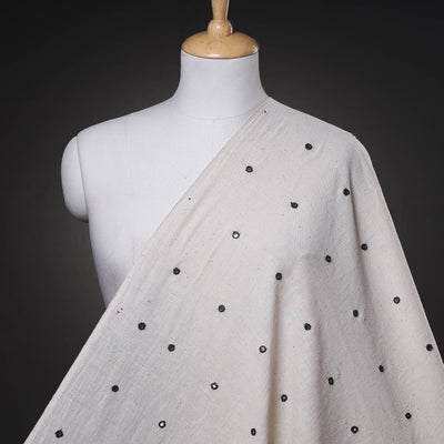  Organic Kala Cotton Handloom Mirror Work Fabric 