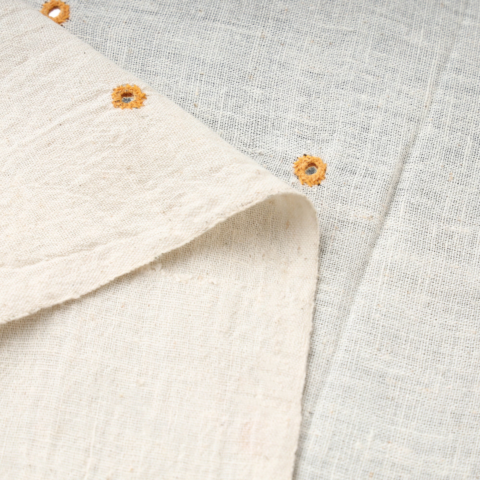  Organic Kala Cotton Handloom Mirror Work Fabric 02 