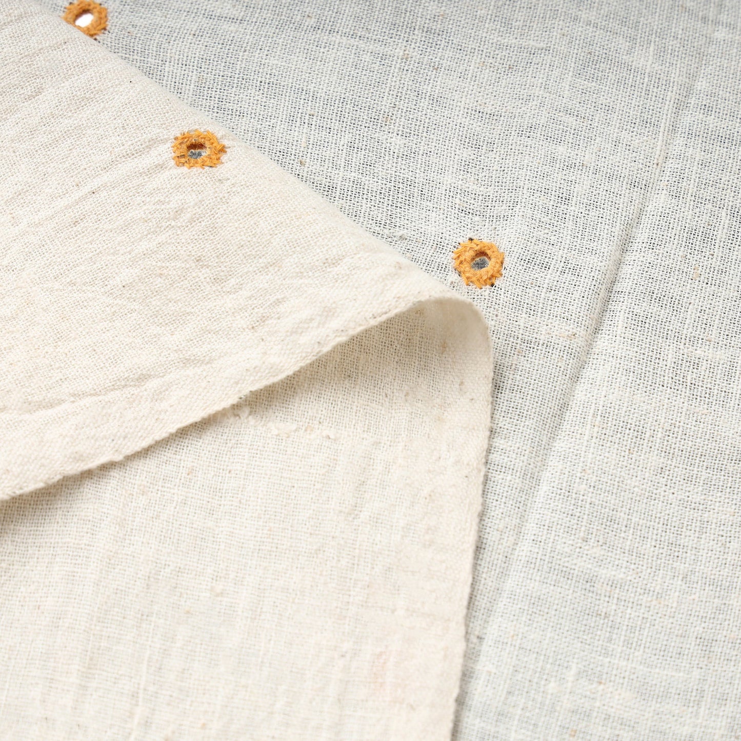  Organic Kala Cotton Handloom Mirror Work Fabric 02 