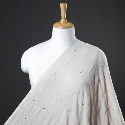 Buy Organic Kala Cotton Handloom Mirror Work Fabric 10 Online at iTokri.com