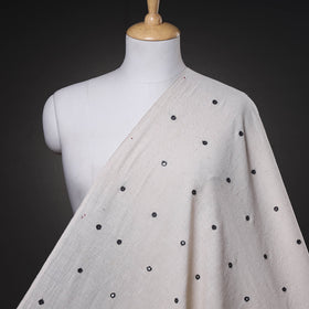  Organic Kala Cotton Handloom Mirror Work Fabric 