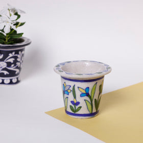  Original Blue Pottery Ceramic Planter 