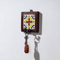 Original Blue Pottery Ceramic Tile Wall Hook Hanger (1 Peg) 