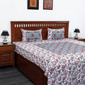 Buy Block Print Patchwork Cotton Sanganeri Bed Sheet