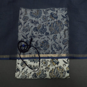 Pedana kalamkari hand block print natural dyed cotton 2pc