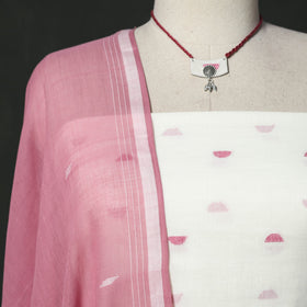 Phulia jamdani handloom cotton 2pc unstitched dress