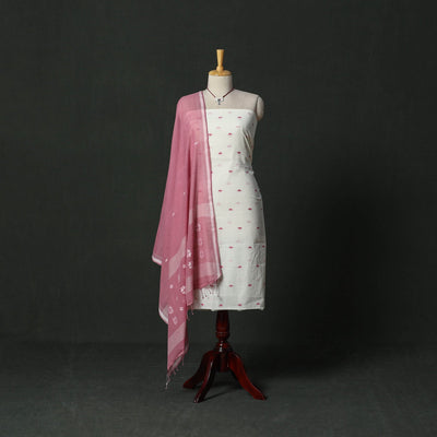 Phulia jamdani handloom cotton 2pc unstitched dress