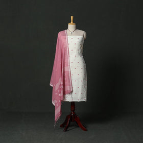 Phulia jamdani handloom cotton 2pc unstitched dress