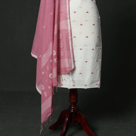 Phulia jamdani handloom cotton 2pc unstitched dress