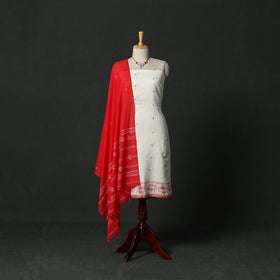 Phulia jamdani handloom cotton 2pc unstitched dress