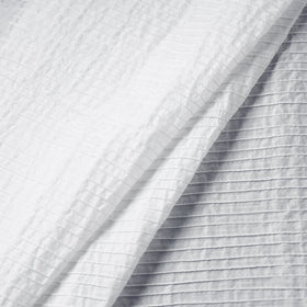  White Pintuck Plain Cotton Fabric