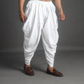 Buy White Plain Cotton Dhoti For Men's