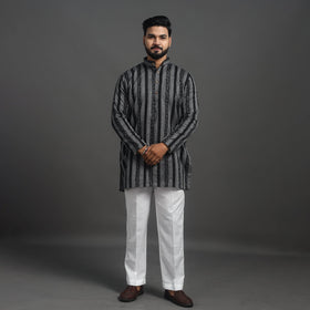  White Plain Cotton Men's Pant