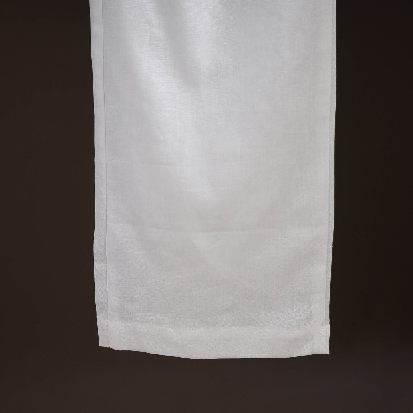 White - plain flex cotton elasticated palazzo 06