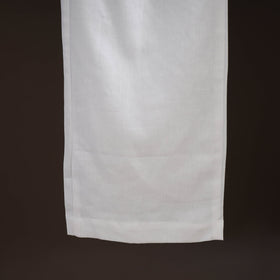 White - plain flex cotton elasticated palazzo 06