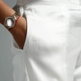  Plain Modal Silk Elasticated Pant 