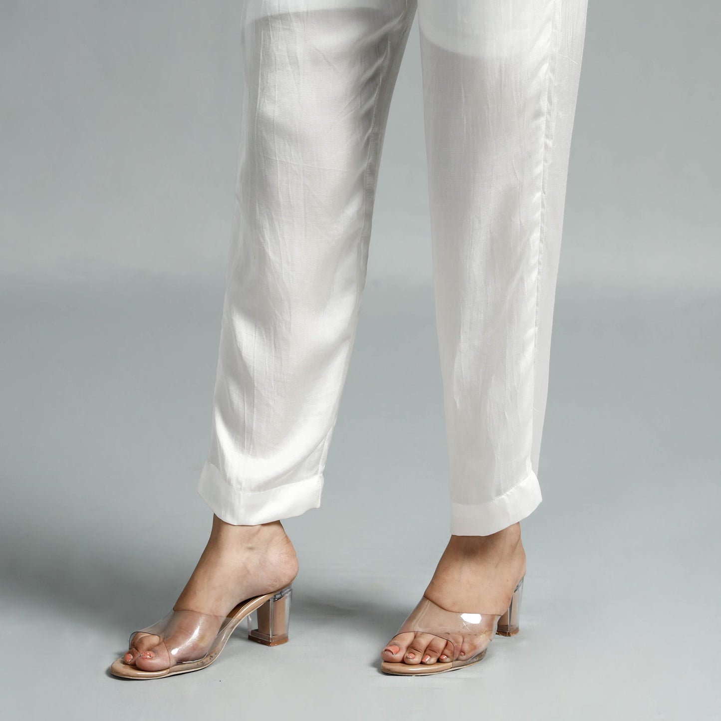  Plain Modal Silk Elasticated Pant 
