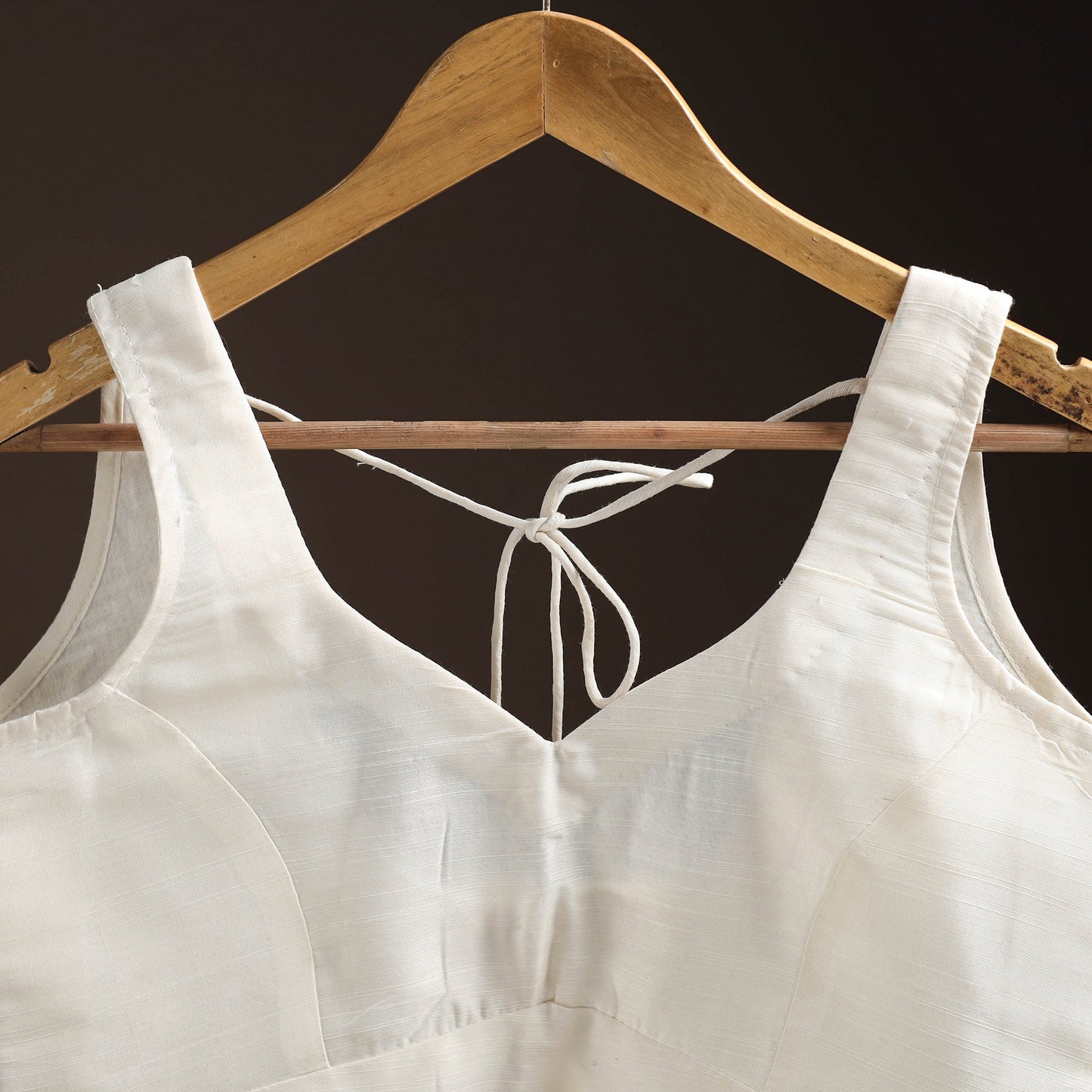 Plain slub silk readymade blouse 05 - handcrafted