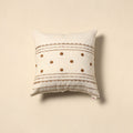 Plain thread buti cushion cover 67 - handcrafted