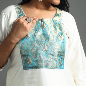 Plain Tussar Silk Kurta