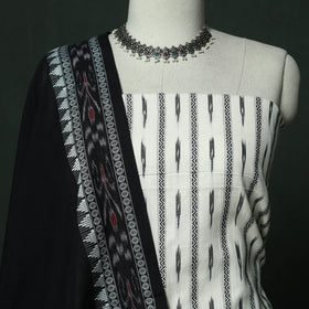Pochampally dabi ikat cotton 2pc unstitched dress material