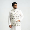 Buy Pochampally Double Ikat Handloom Cotton Men Nehru Jacket Online at iTokri.com