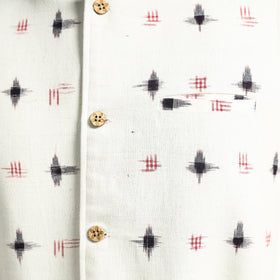 Buy Pochampally Double Ikat Handloom Cotton Men Nehru Jacket Online at iTokri.com