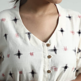 Buy Pochampally Double Ikat Weave Cotton Dress Online l iTokri.com